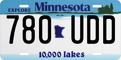 MN license plate 780UDD