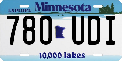 MN license plate 780UDI