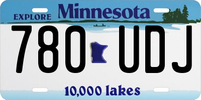 MN license plate 780UDJ