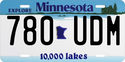 MN license plate 780UDM