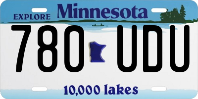 MN license plate 780UDU