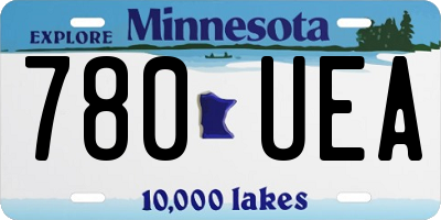 MN license plate 780UEA