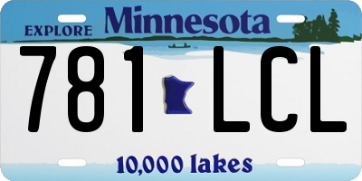 MN license plate 781LCL