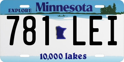 MN license plate 781LEI