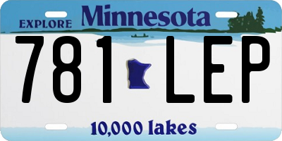 MN license plate 781LEP