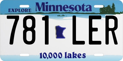 MN license plate 781LER
