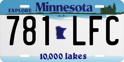 MN license plate 781LFC