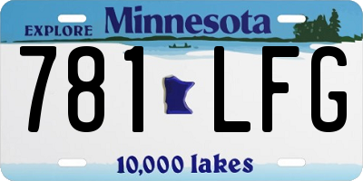 MN license plate 781LFG