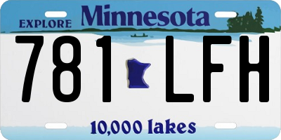 MN license plate 781LFH
