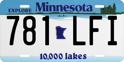 MN license plate 781LFI