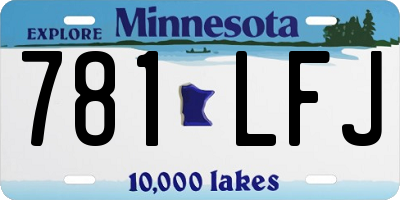 MN license plate 781LFJ