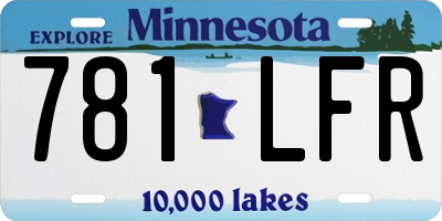 MN license plate 781LFR