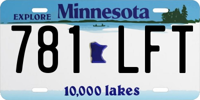 MN license plate 781LFT