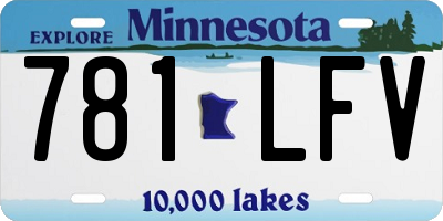 MN license plate 781LFV