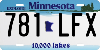 MN license plate 781LFX