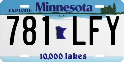 MN license plate 781LFY