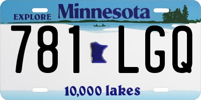 MN license plate 781LGQ