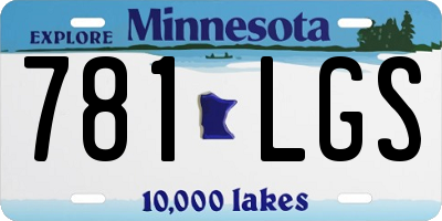 MN license plate 781LGS