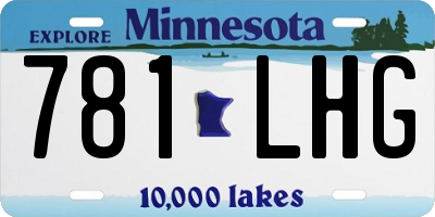 MN license plate 781LHG