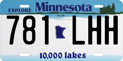 MN license plate 781LHH