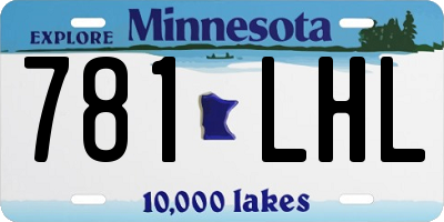 MN license plate 781LHL