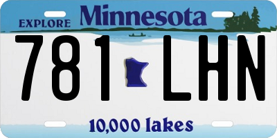 MN license plate 781LHN