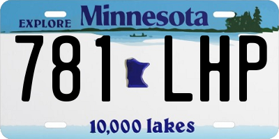 MN license plate 781LHP