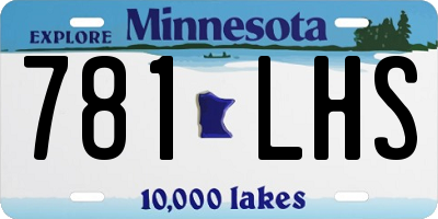 MN license plate 781LHS