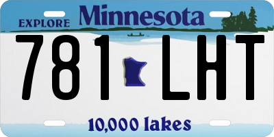 MN license plate 781LHT