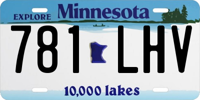 MN license plate 781LHV