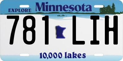 MN license plate 781LIH