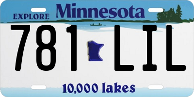 MN license plate 781LIL