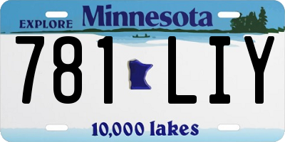 MN license plate 781LIY
