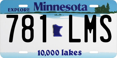 MN license plate 781LMS