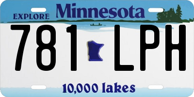 MN license plate 781LPH
