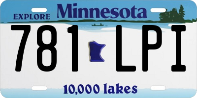MN license plate 781LPI