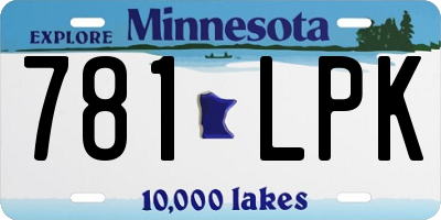 MN license plate 781LPK