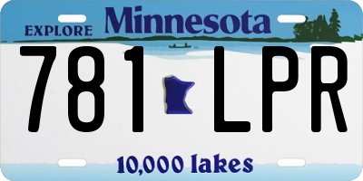 MN license plate 781LPR