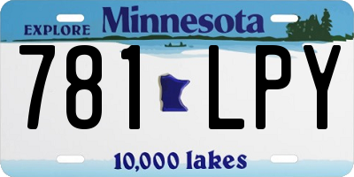 MN license plate 781LPY
