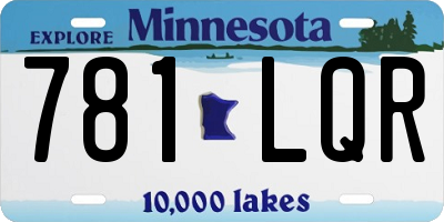 MN license plate 781LQR