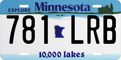 MN license plate 781LRB