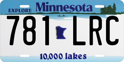 MN license plate 781LRC