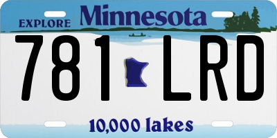 MN license plate 781LRD