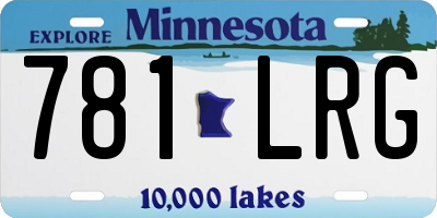 MN license plate 781LRG