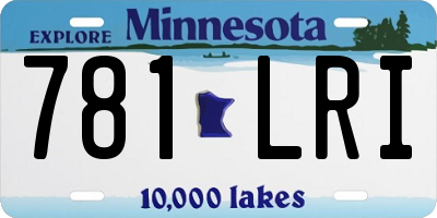 MN license plate 781LRI