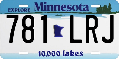 MN license plate 781LRJ