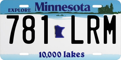 MN license plate 781LRM