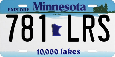 MN license plate 781LRS