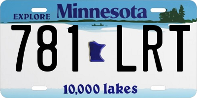 MN license plate 781LRT