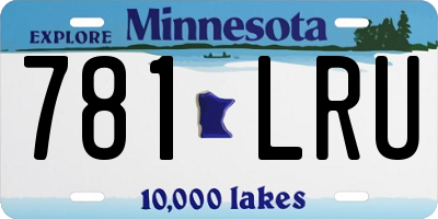 MN license plate 781LRU